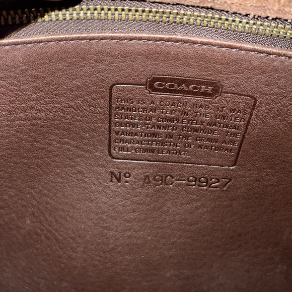 Coach - vintage WILLIS leather crossbody, dark mahogany - Picture 15 of 15